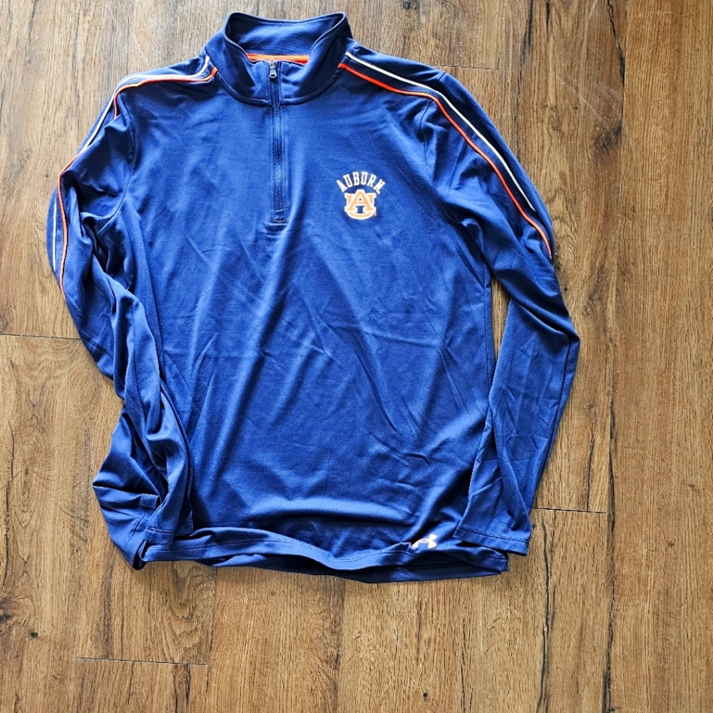 Auburn Tigers Under Armour Midlayer Half-Zip Jacket - Navy